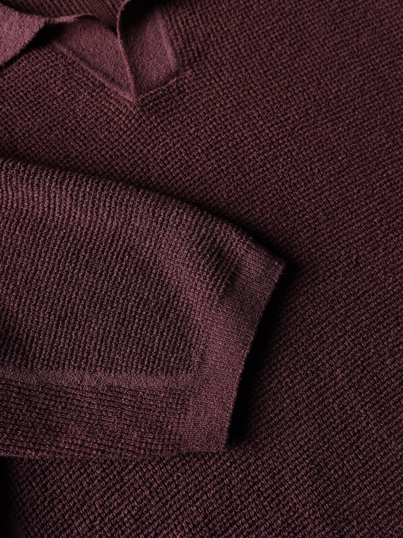 Textured knit polo