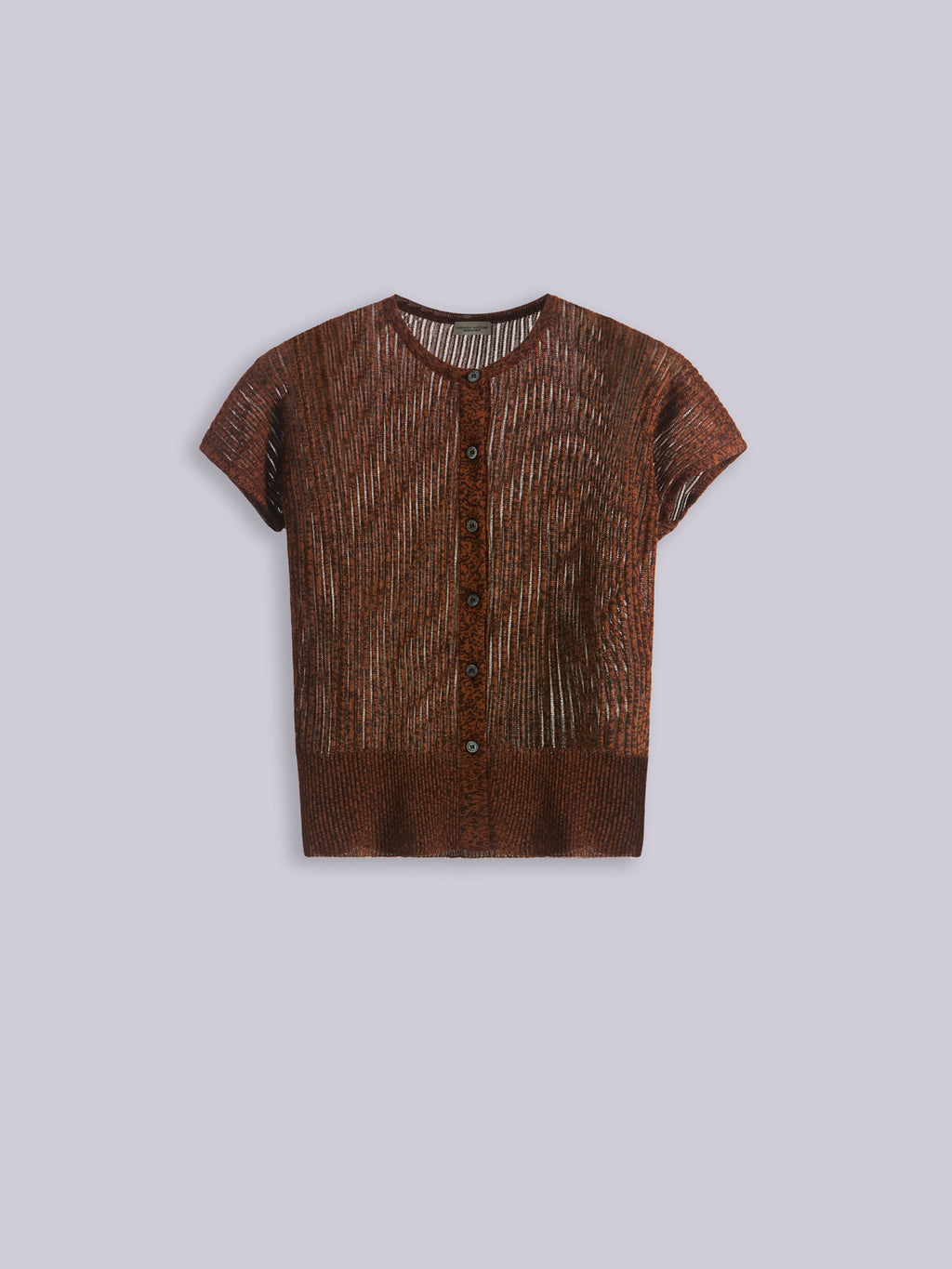 Openwork knit cardigan