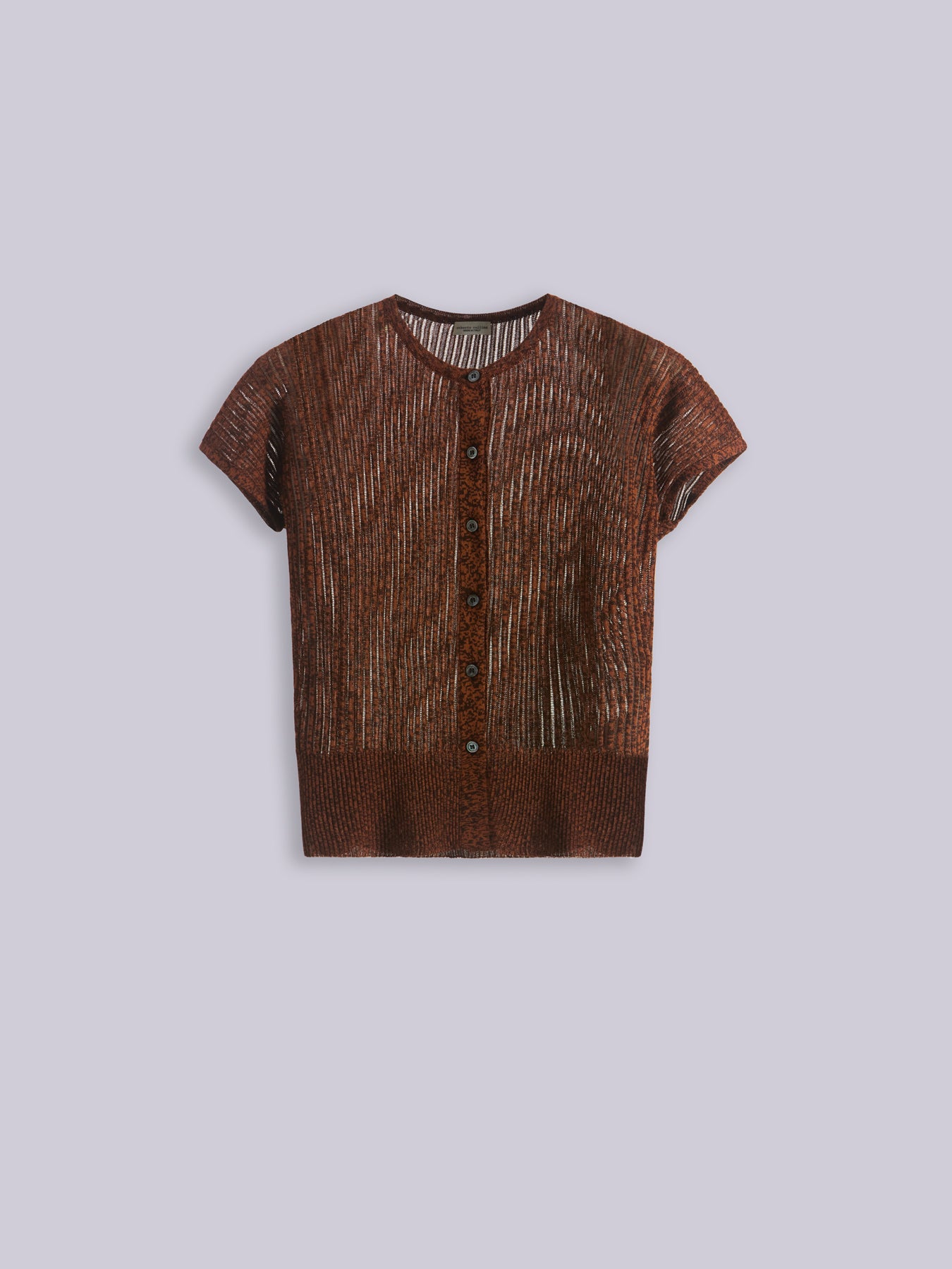 Openwork knit cardigan