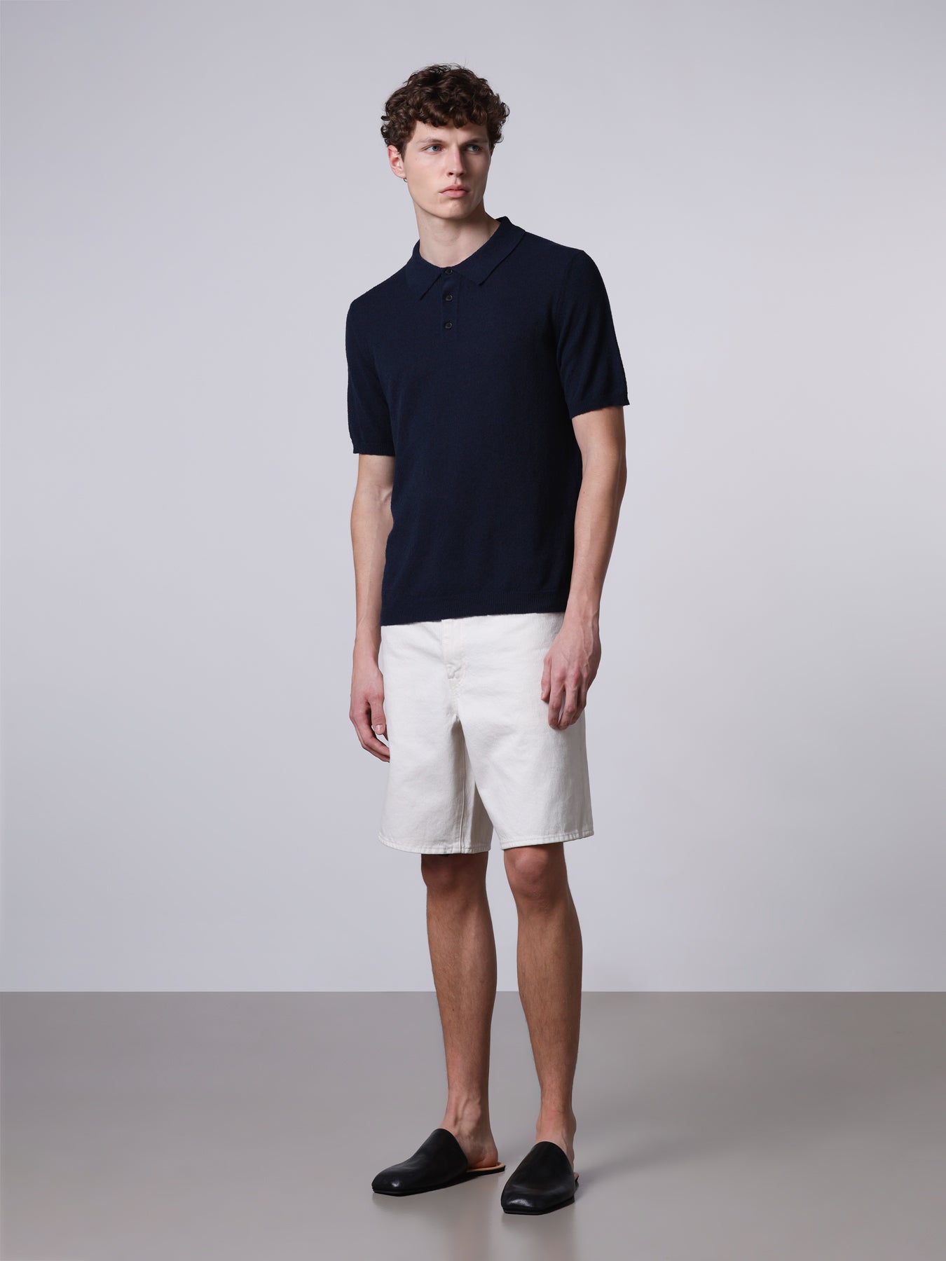 Spongy-texture t-polo