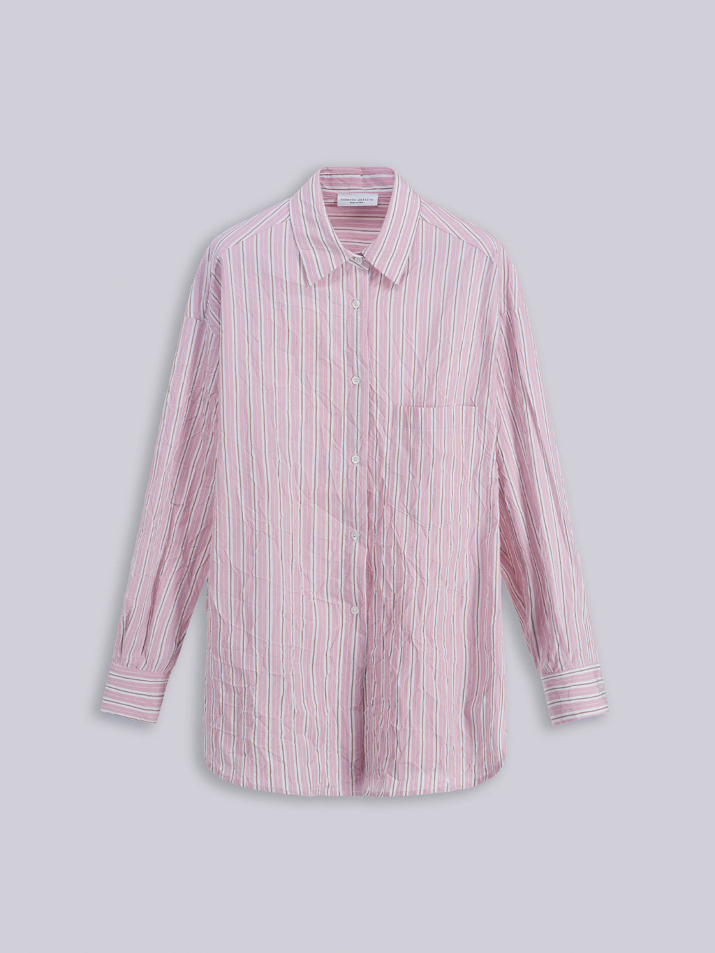 Oversized crinkled shirt