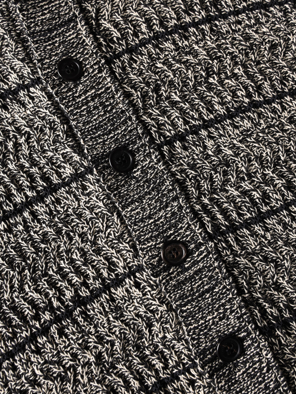 Mouliné textured knit shirt