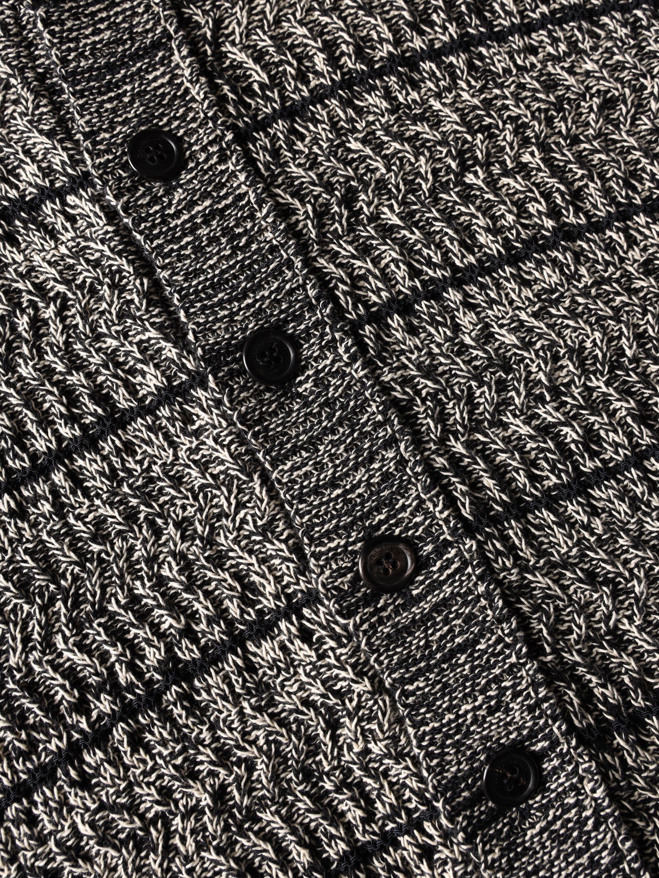 Mouliné textured knit shirt