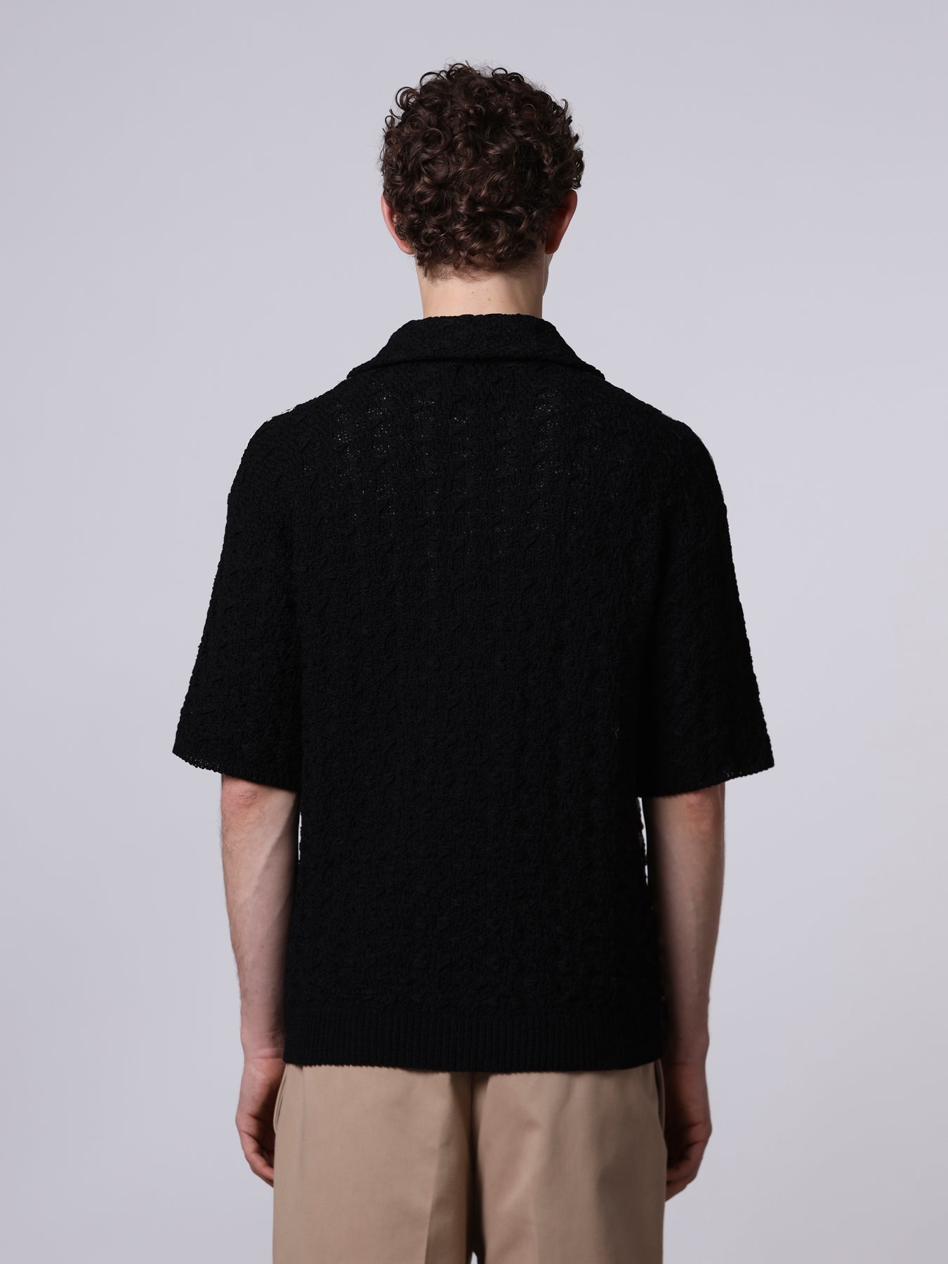 Bicolor jacquard shirt