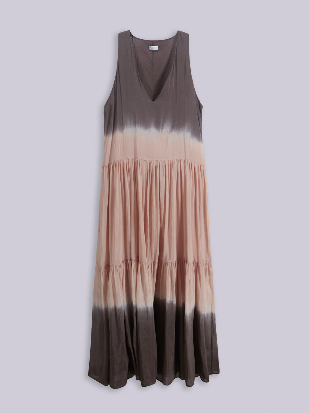 Tie-dye semi-sheer dress