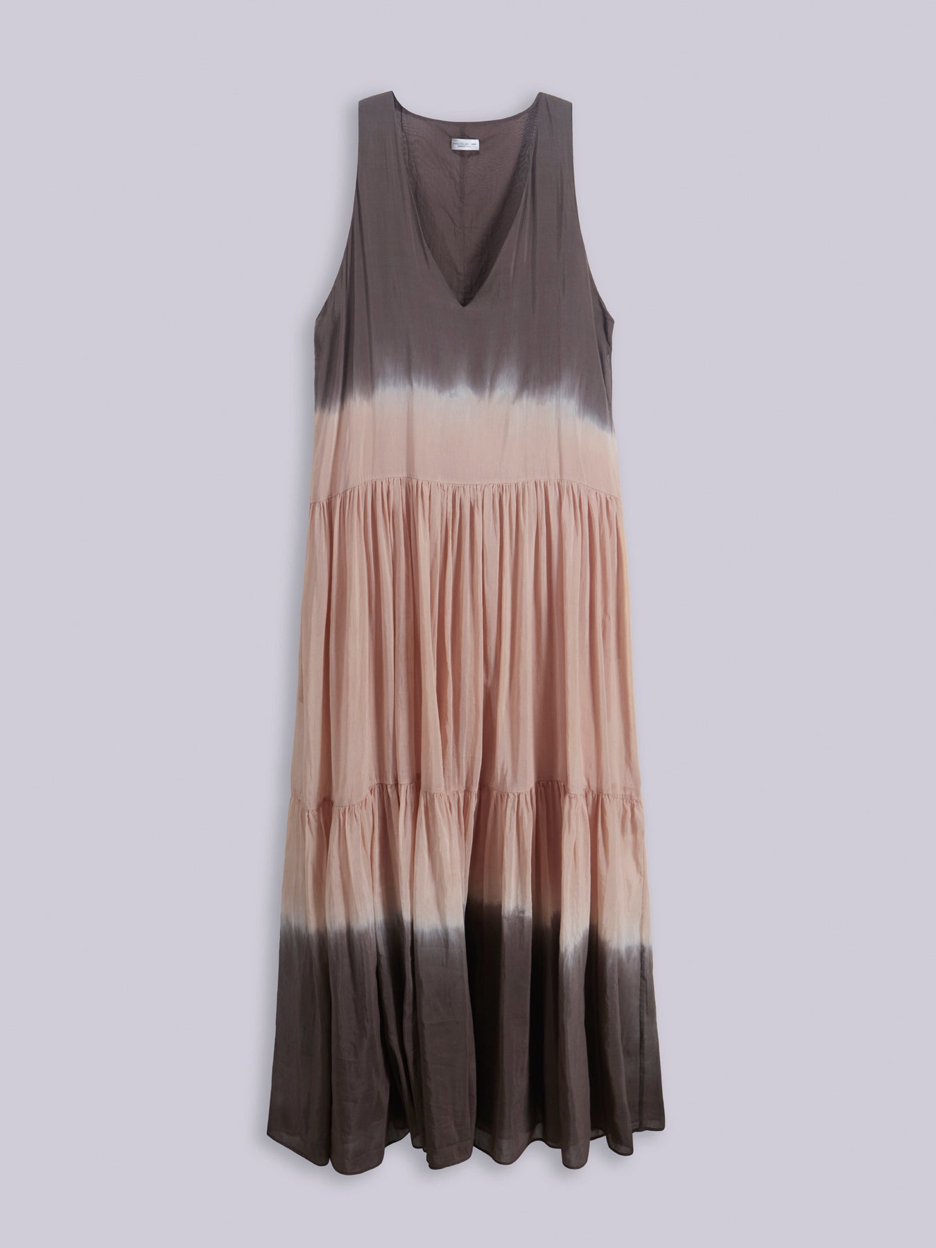 Tie-dye semi-sheer dress