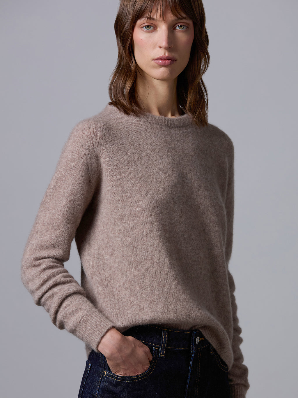 Cashmere and silk sweater