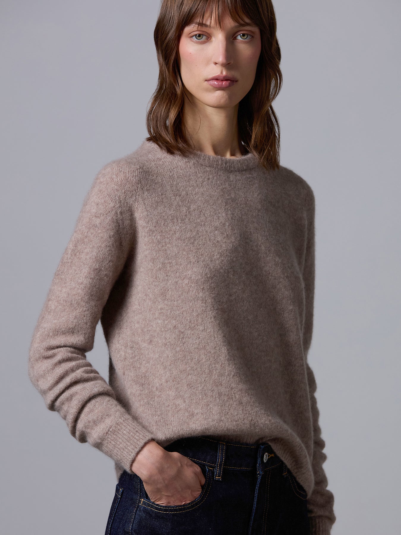 Cashmere and silk sweater