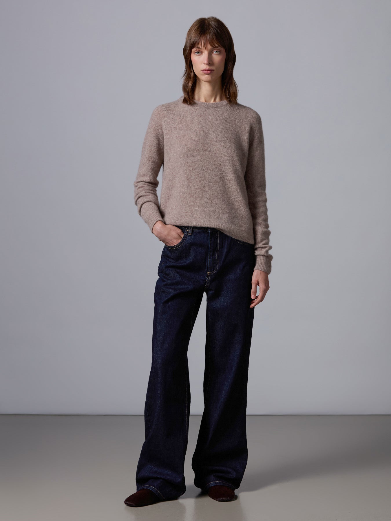 Cashmere and silk sweater
