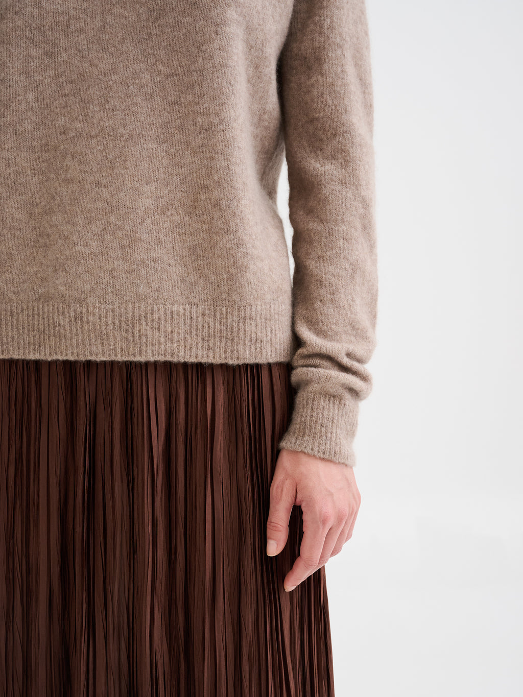 Cashmere and silk sweater