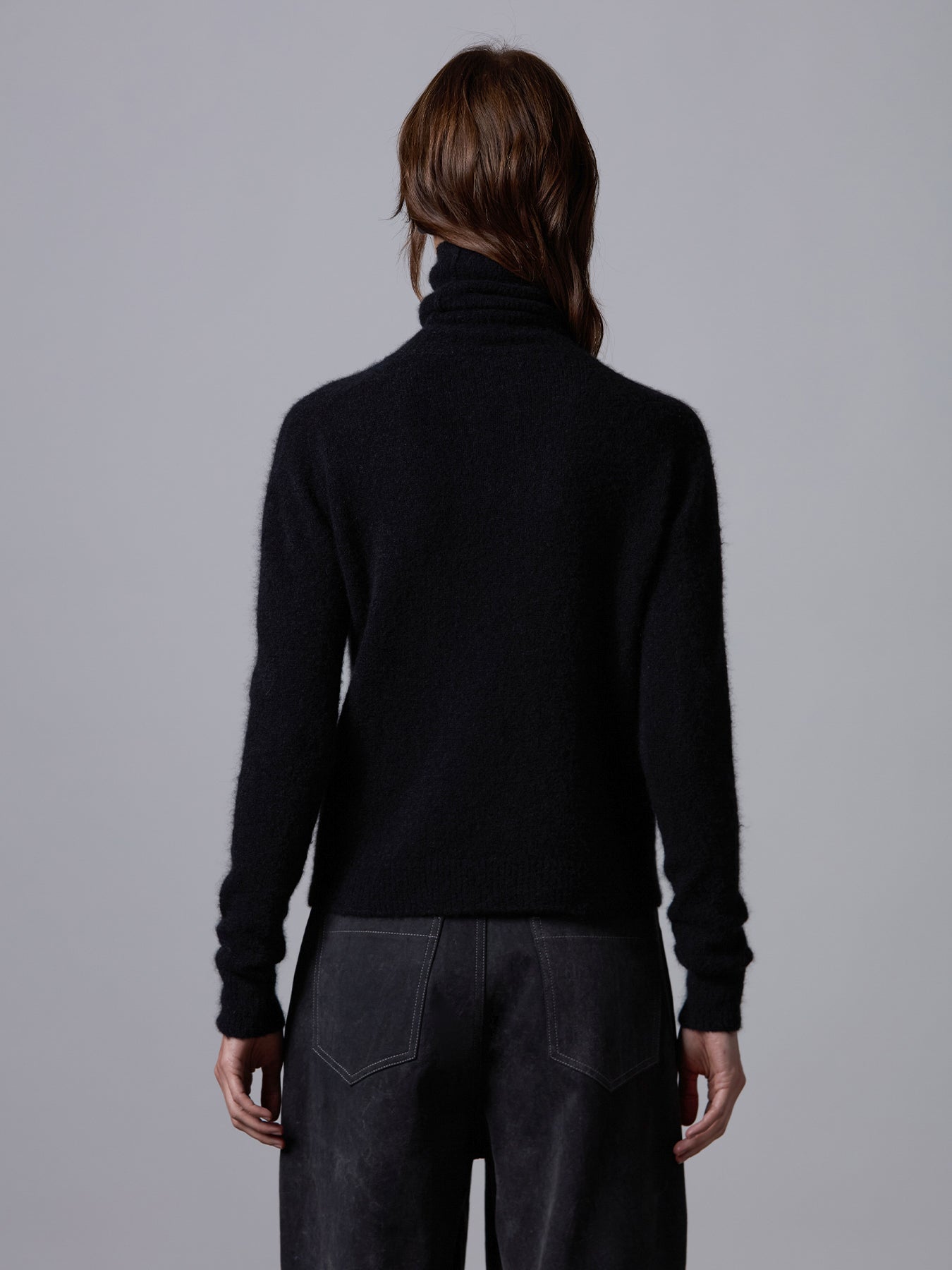 Cashmere and silk turtleneck