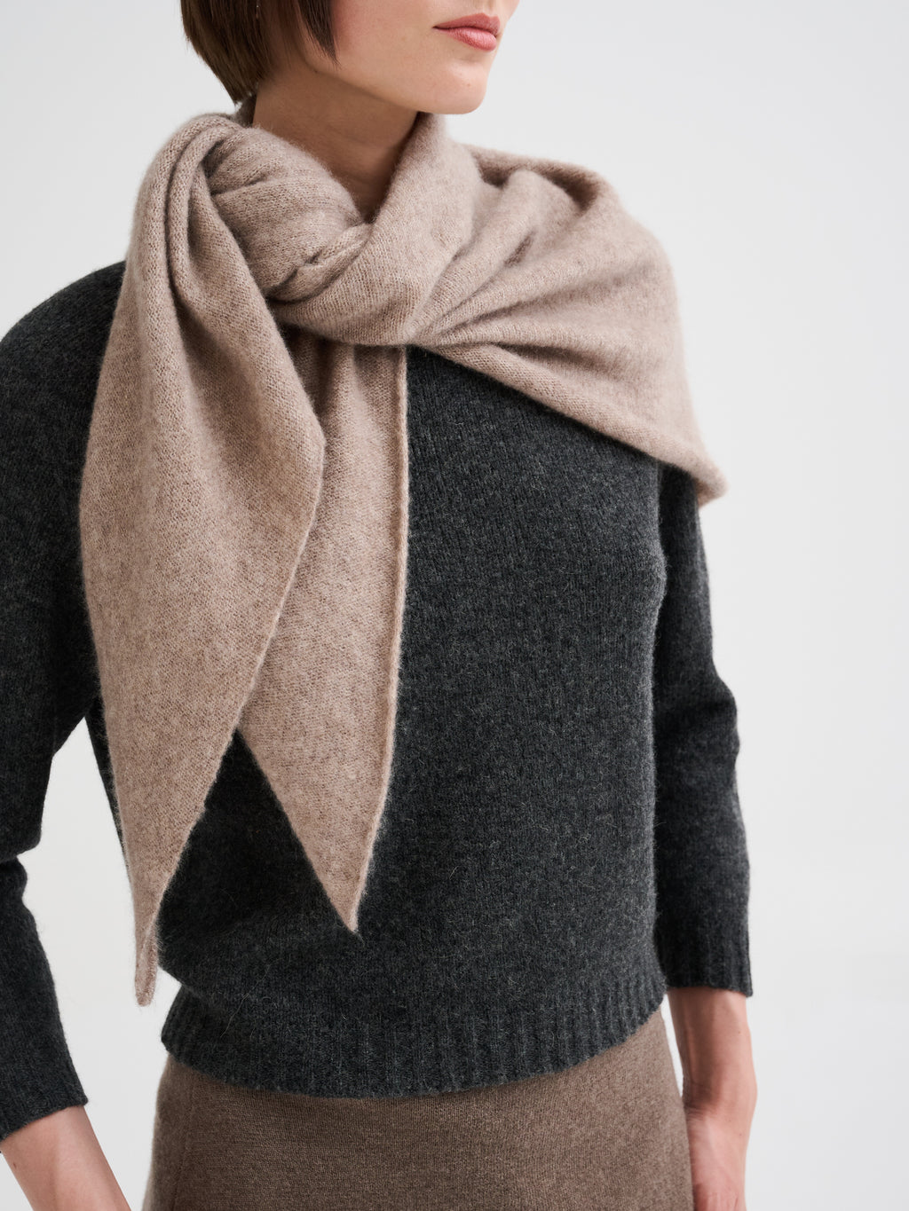 Cashmere and silk bandana