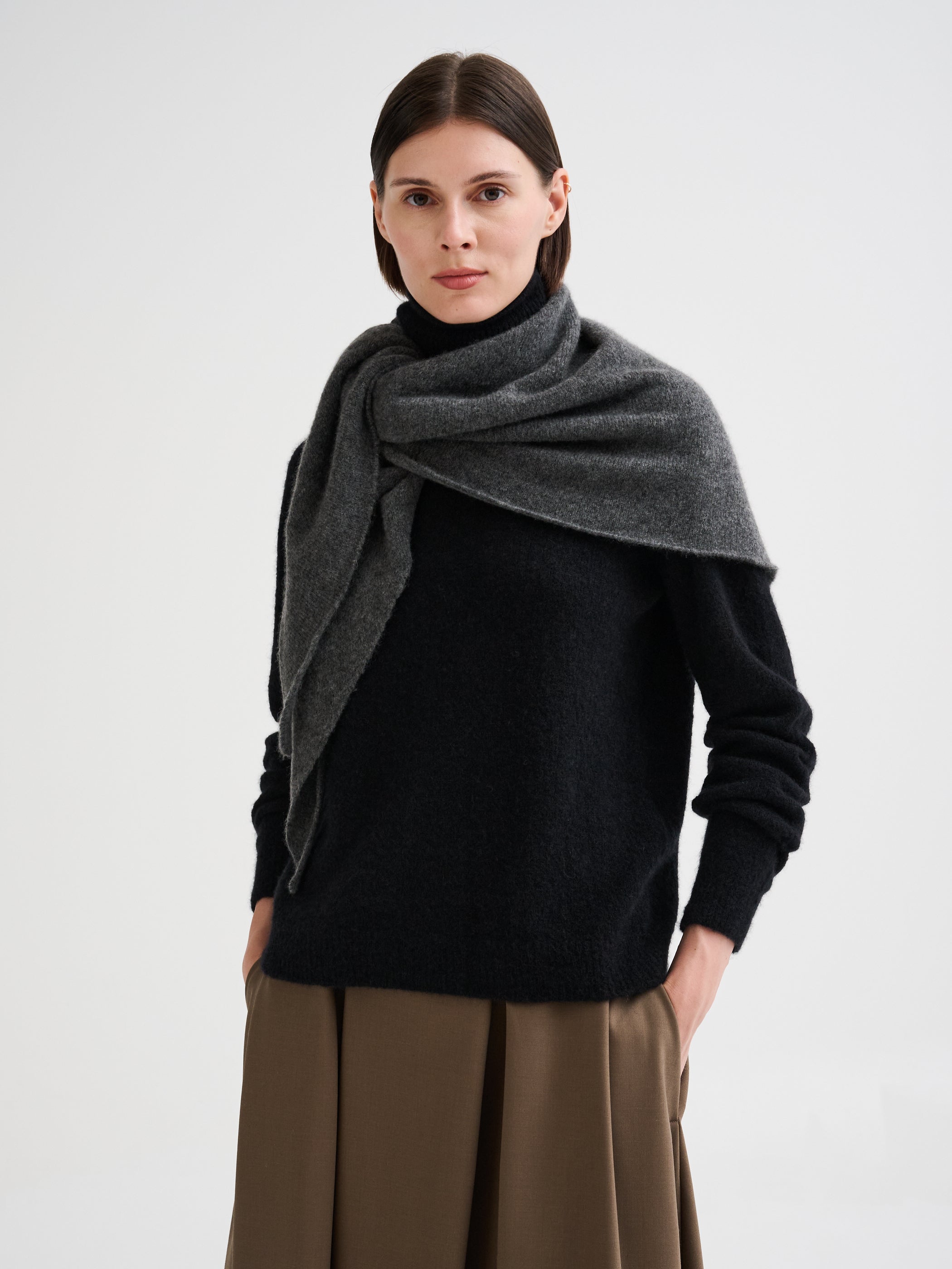 Cashmere and silk bandana