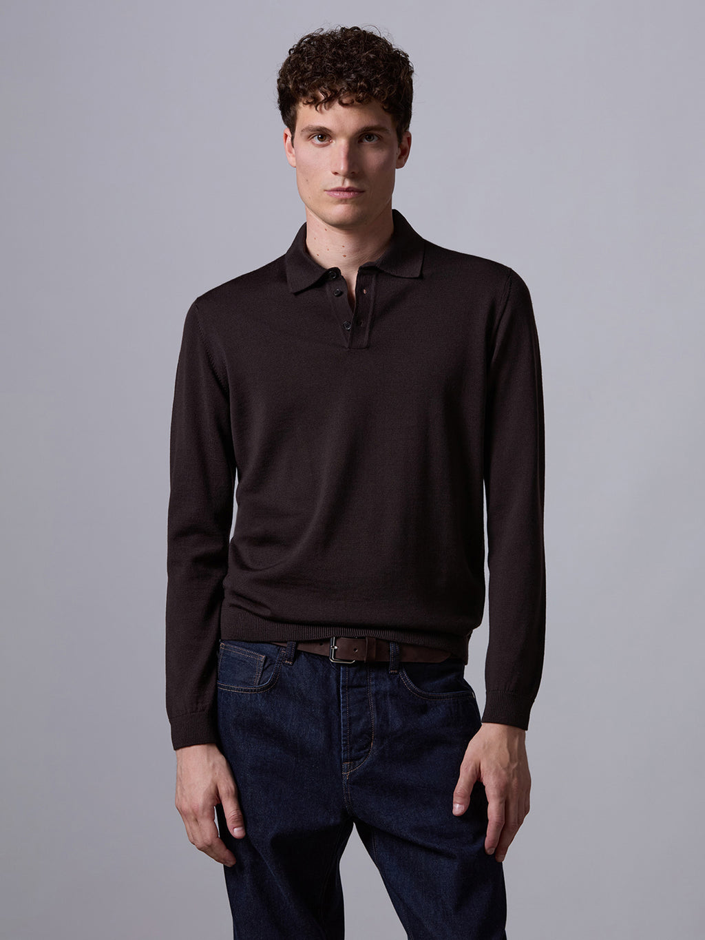 Merino wool polo