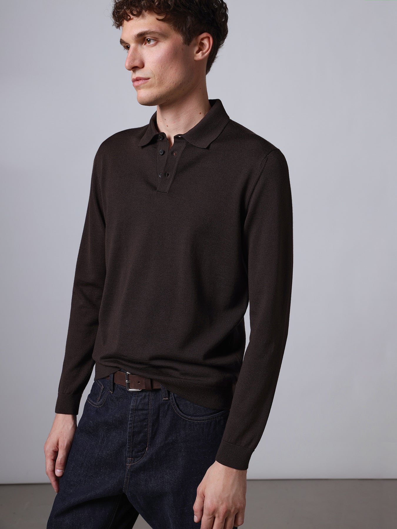 Merino wool polo