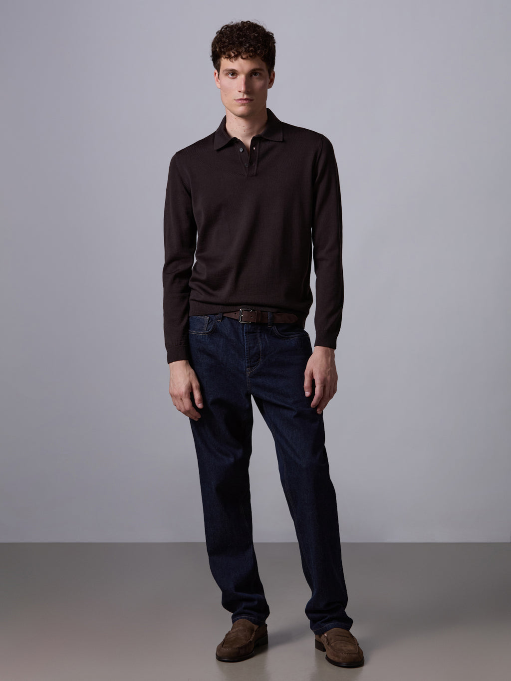 Merino wool polo