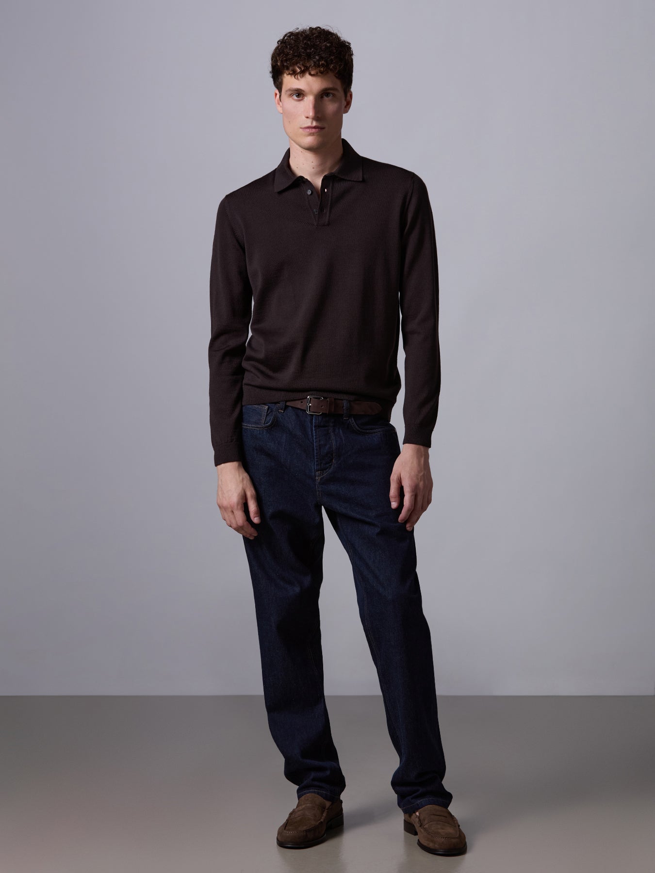 Merino wool polo