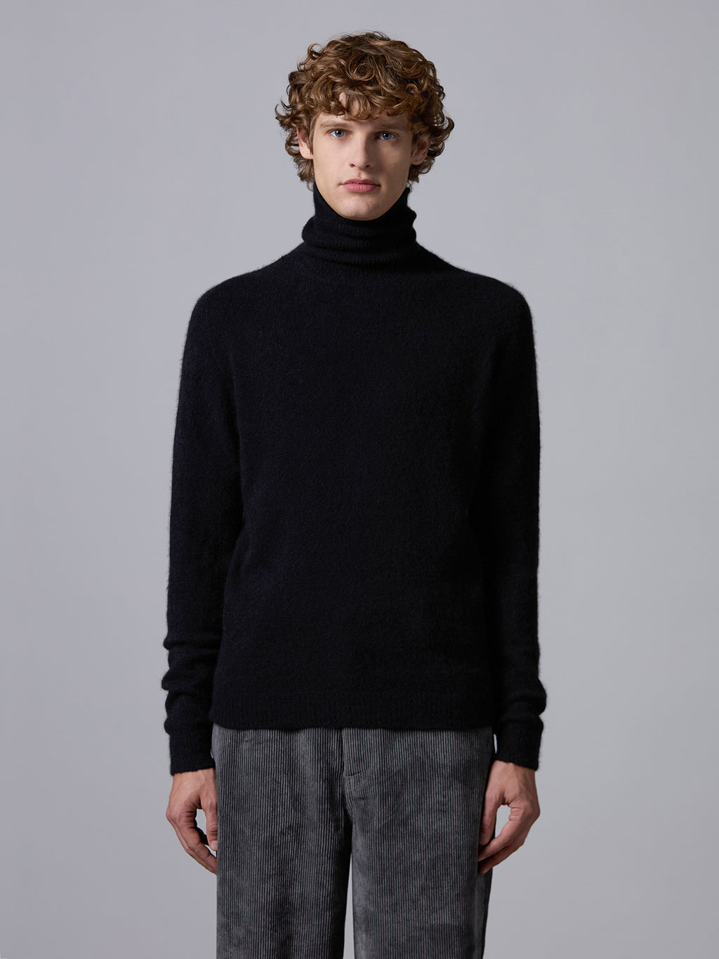 Cashmere and silk turtleneck