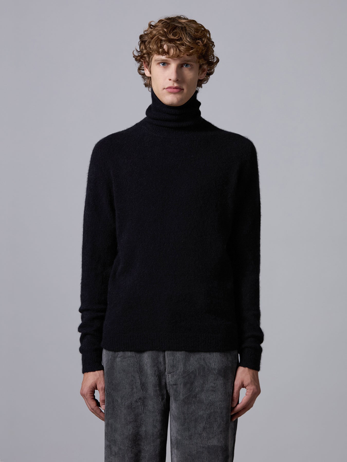 Cashmere and silk turtleneck