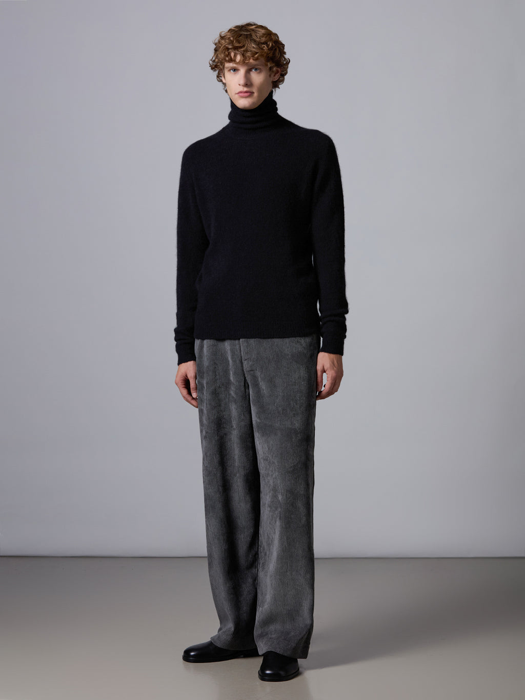 Cashmere and silk turtleneck
