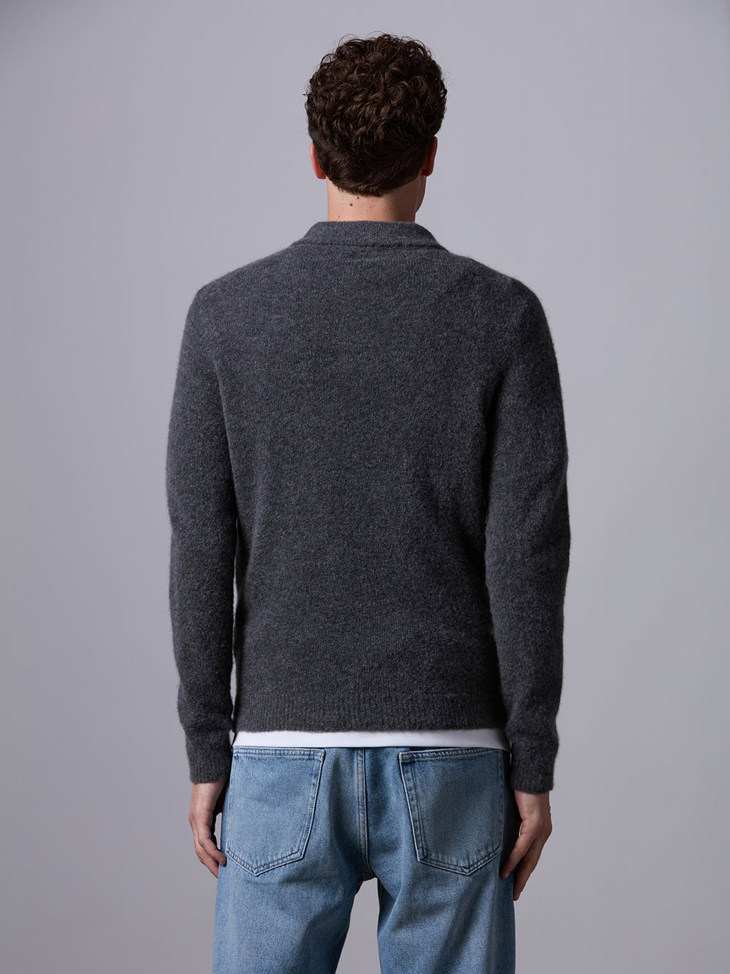 Cashmere and silk polo