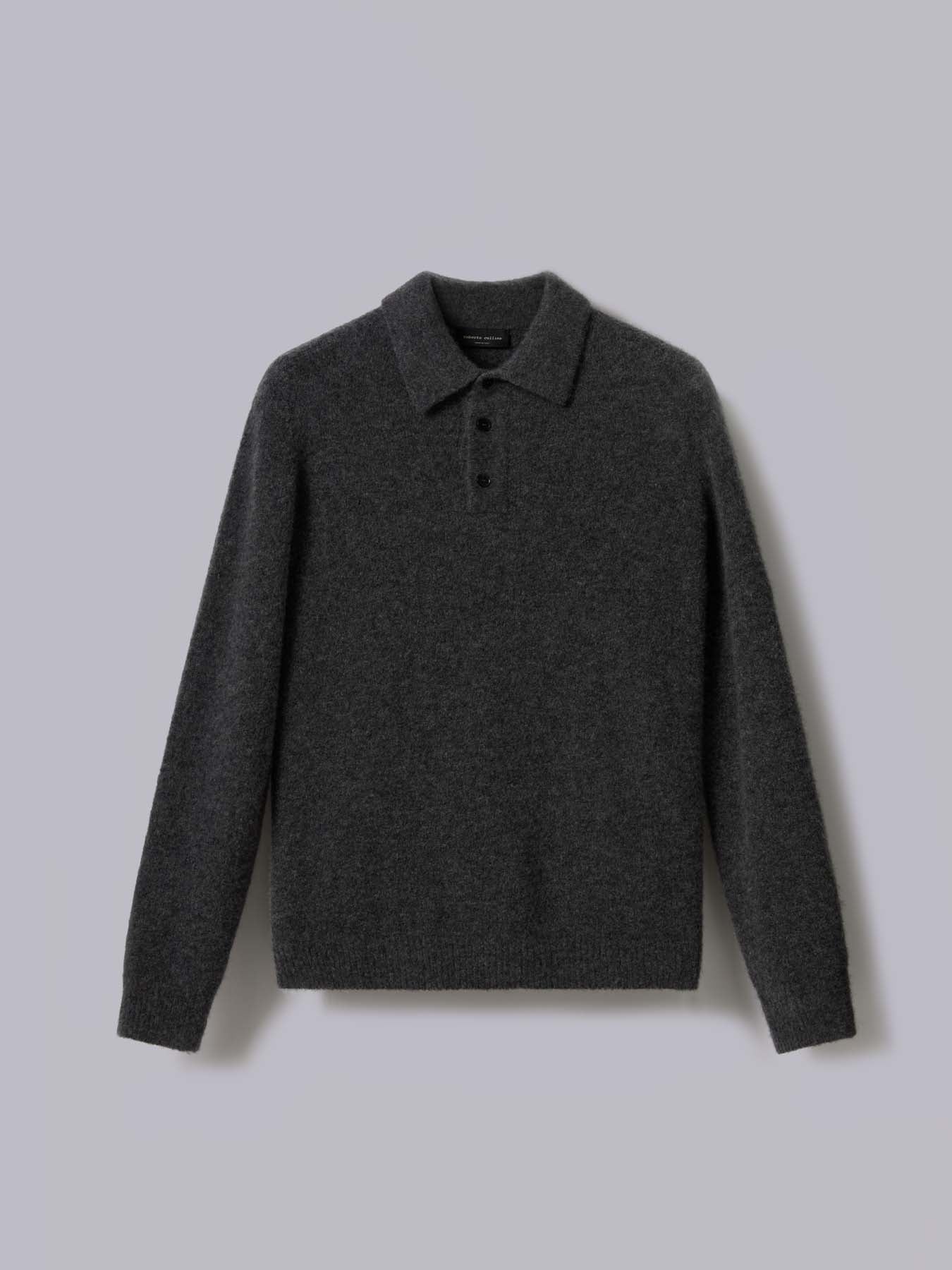 Cashmere and silk polo