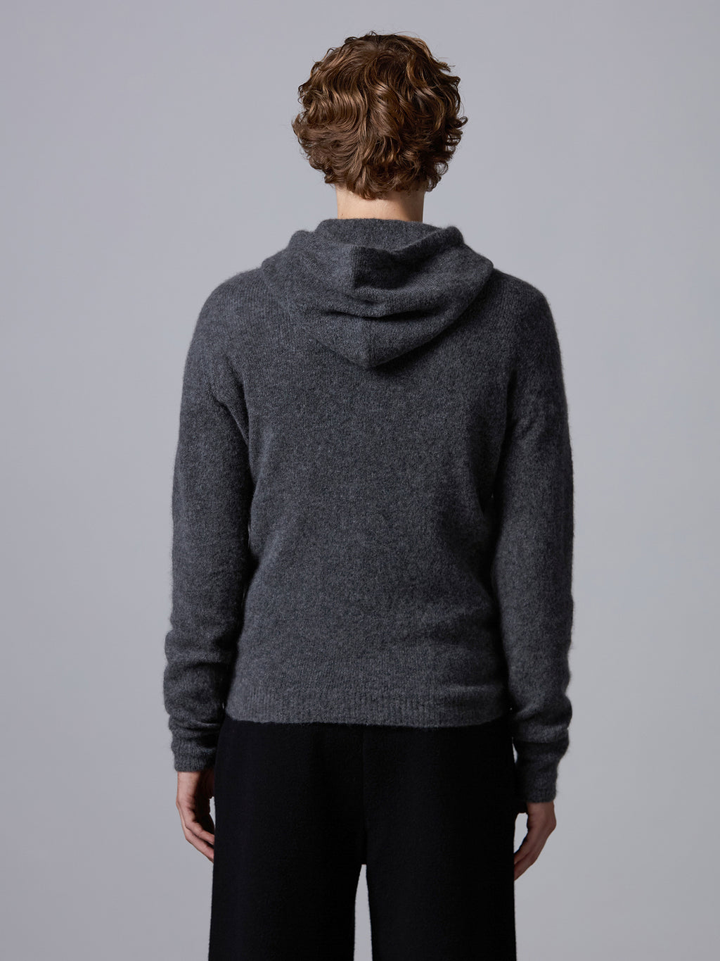 Cashmere and silk hoodie