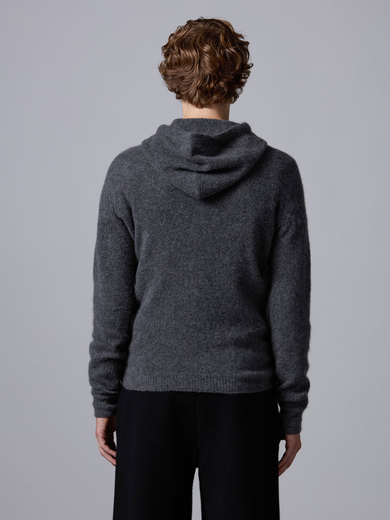 Cashmere and silk hoodie