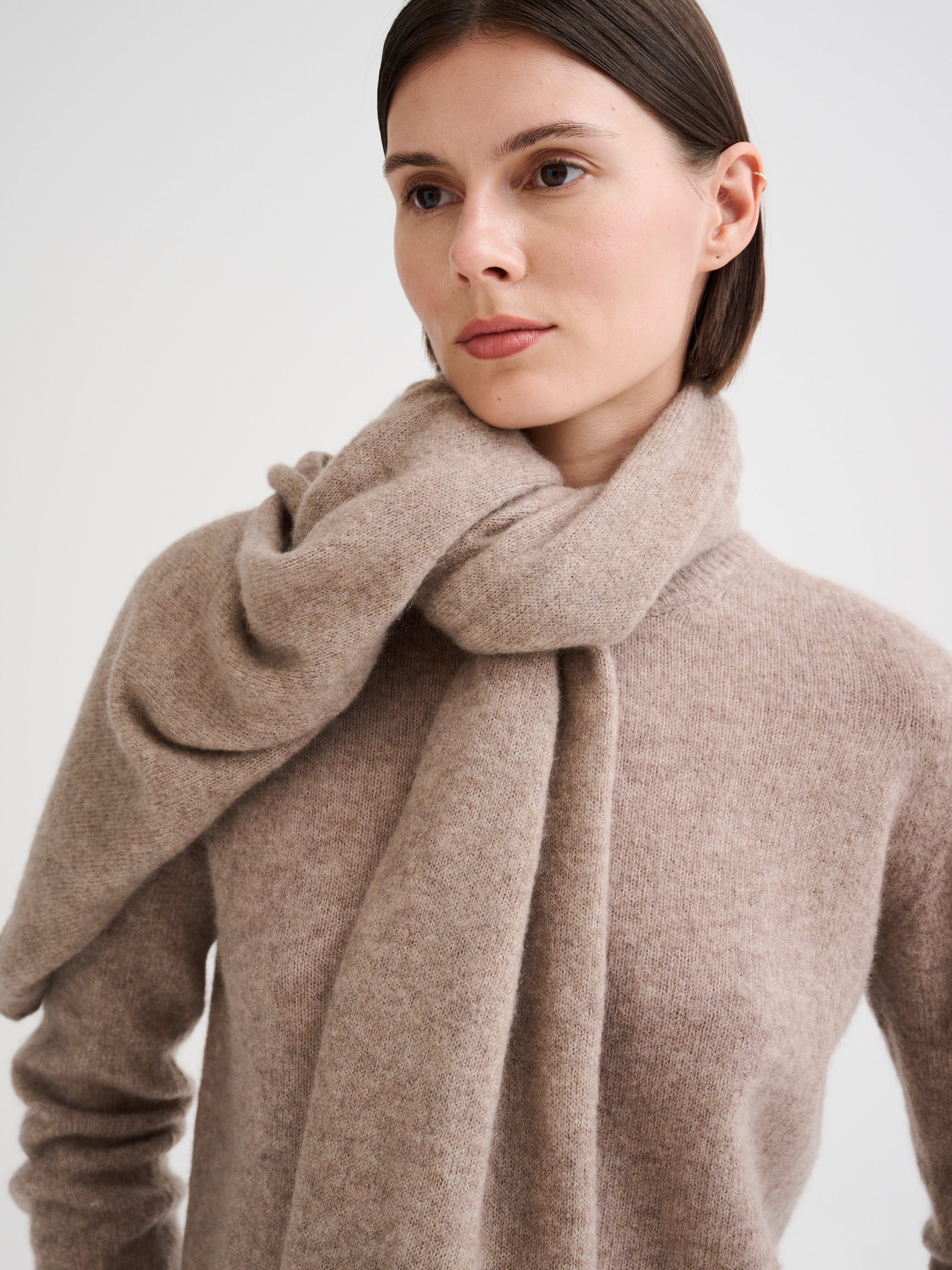 Silk and cashmere scarf