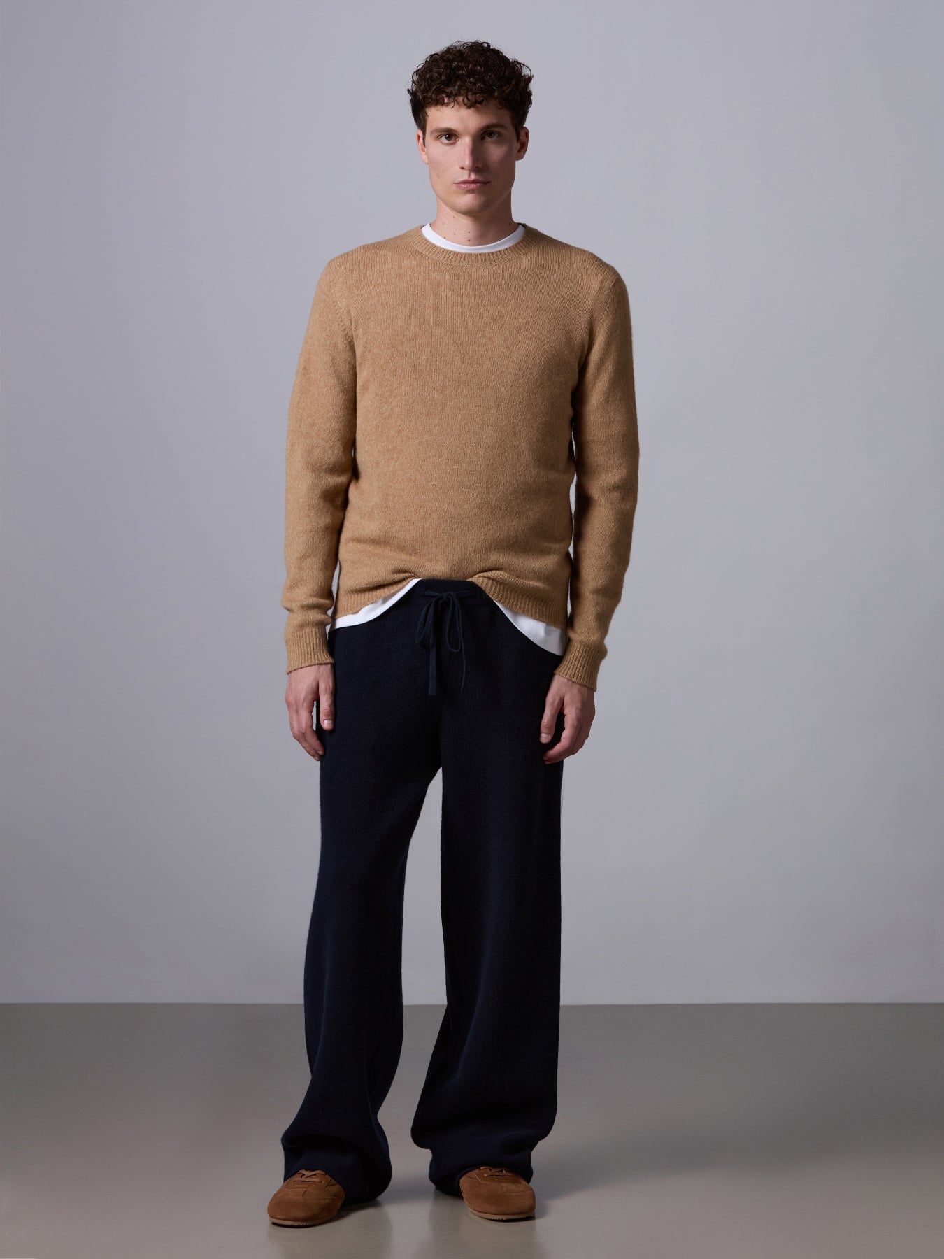 Camel wool sweater