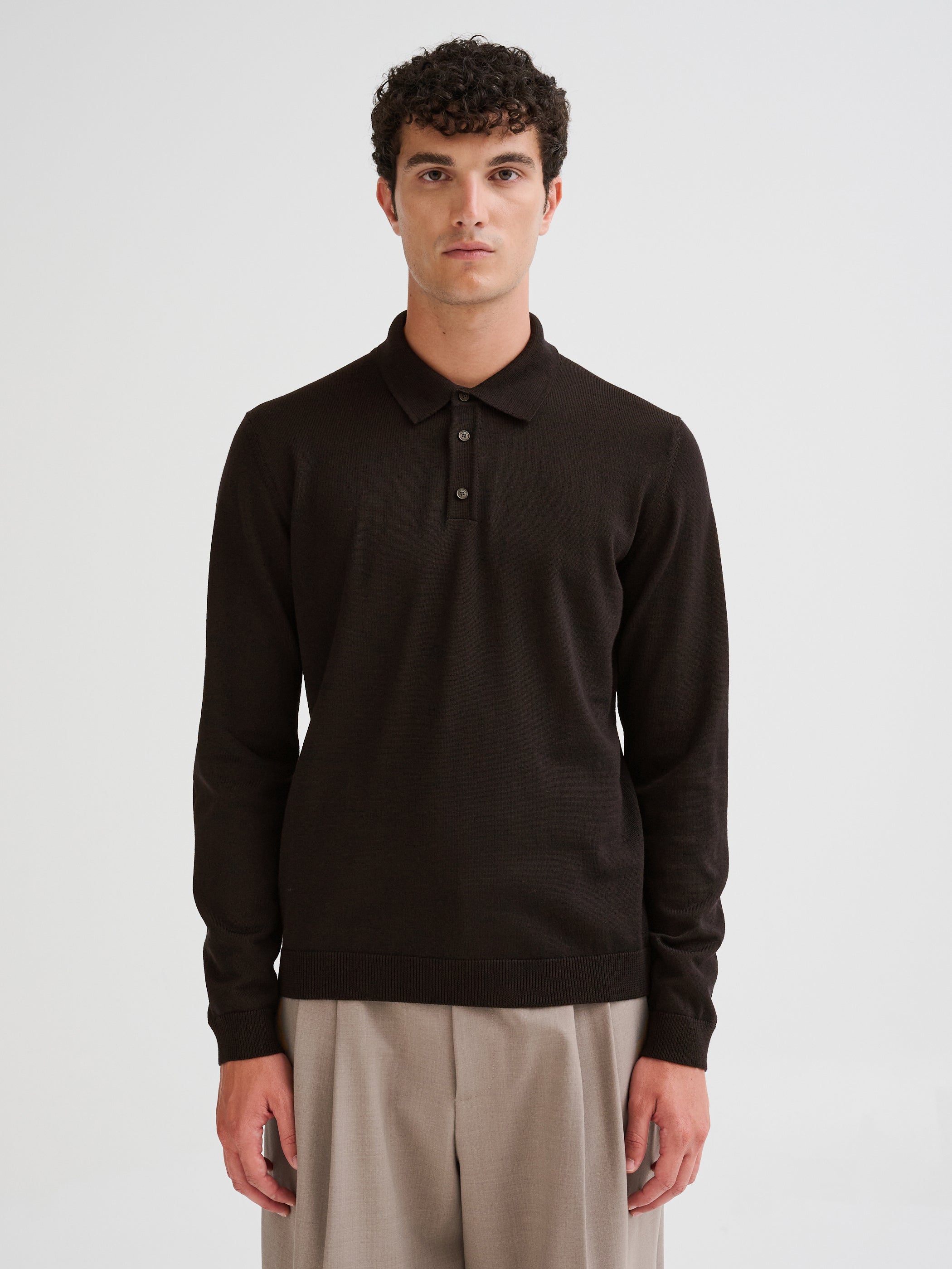 Merino wool polo