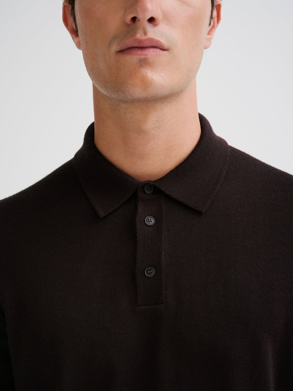 Merino wool polo