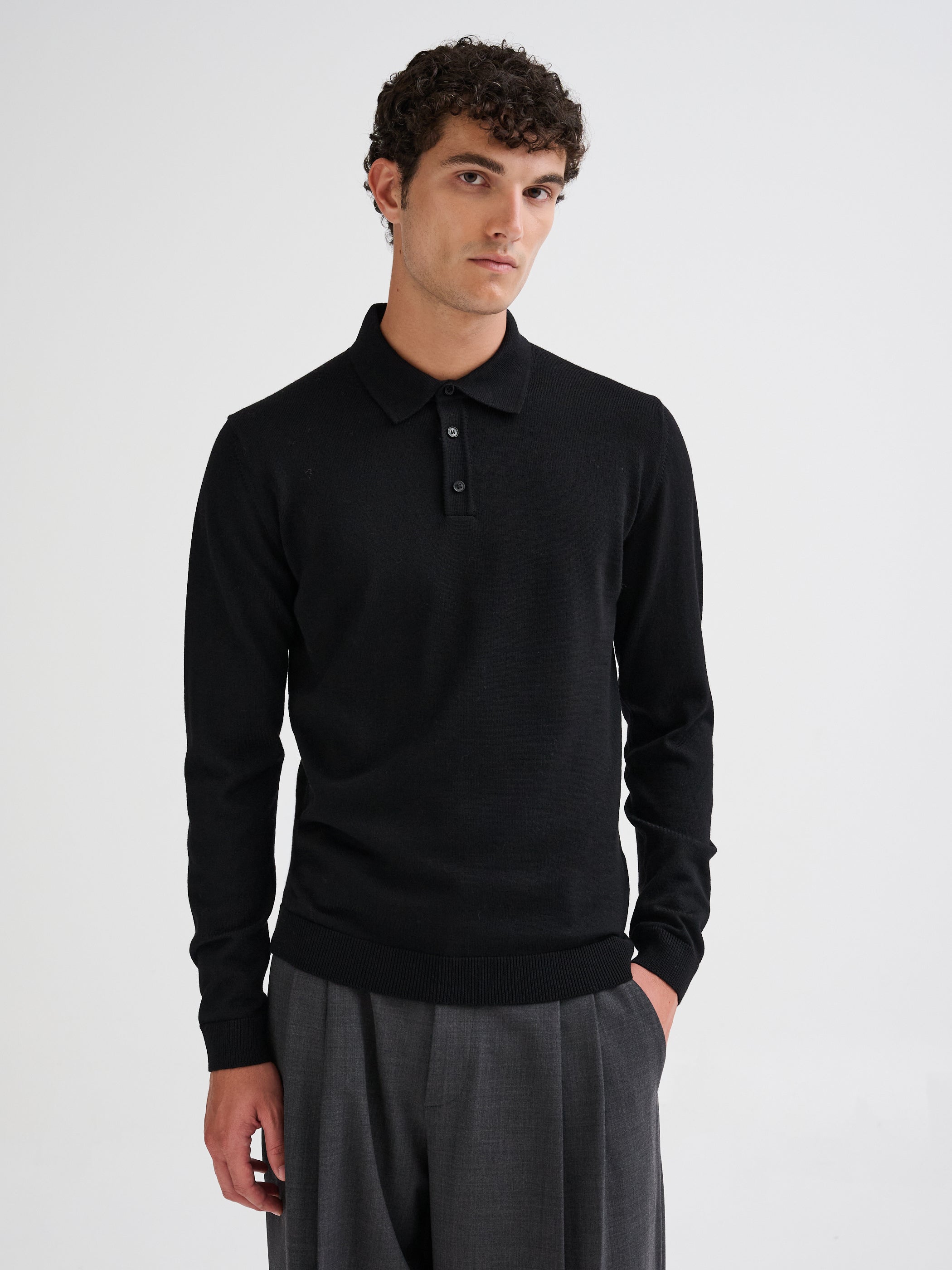 Merino wool polo