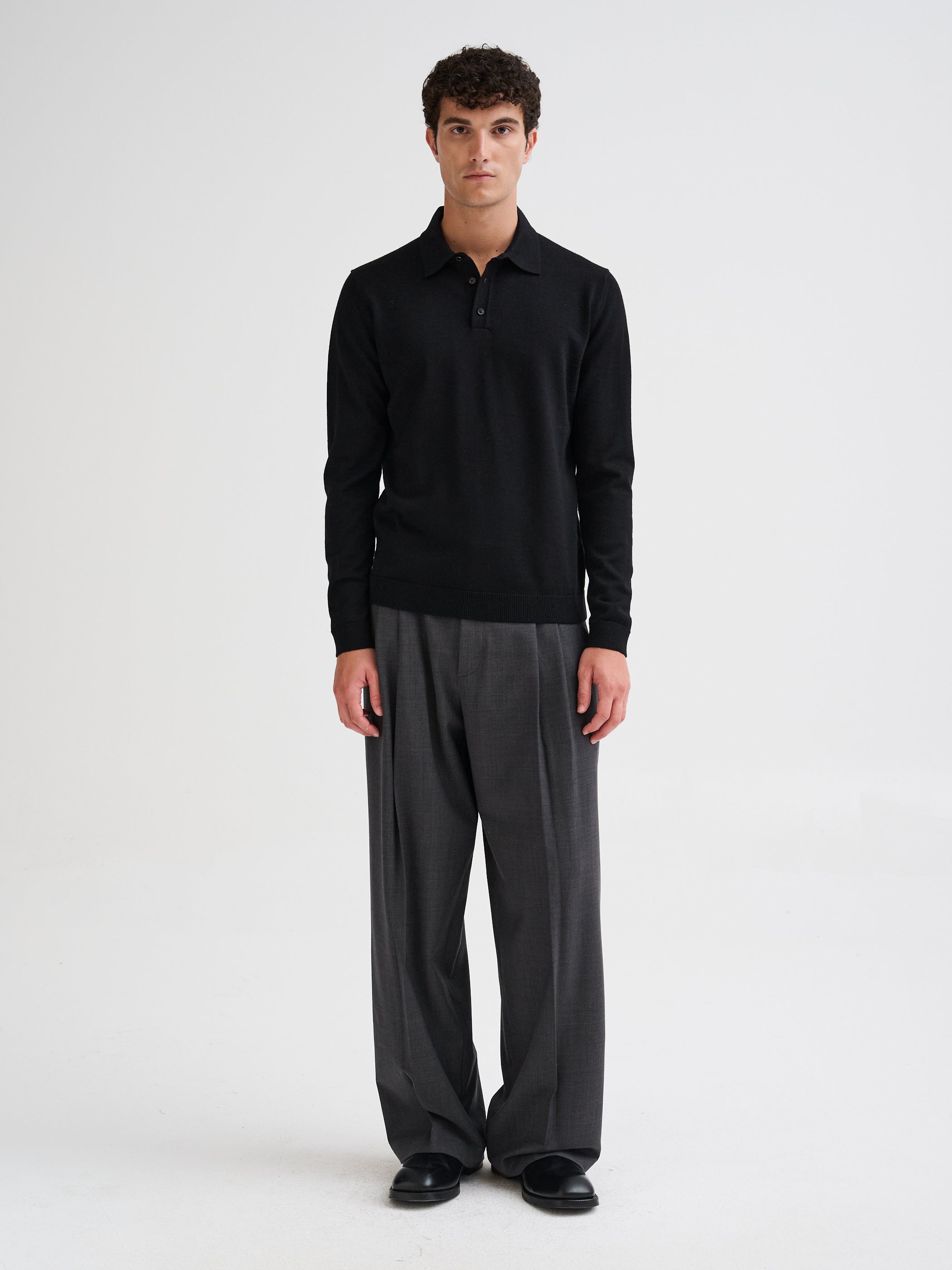Merino wool polo