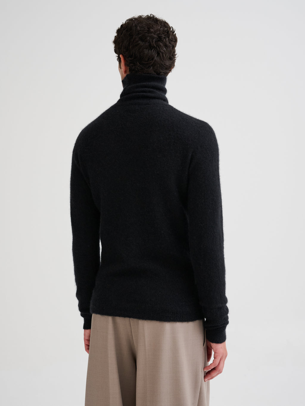 Cashmere and silk turtleneck