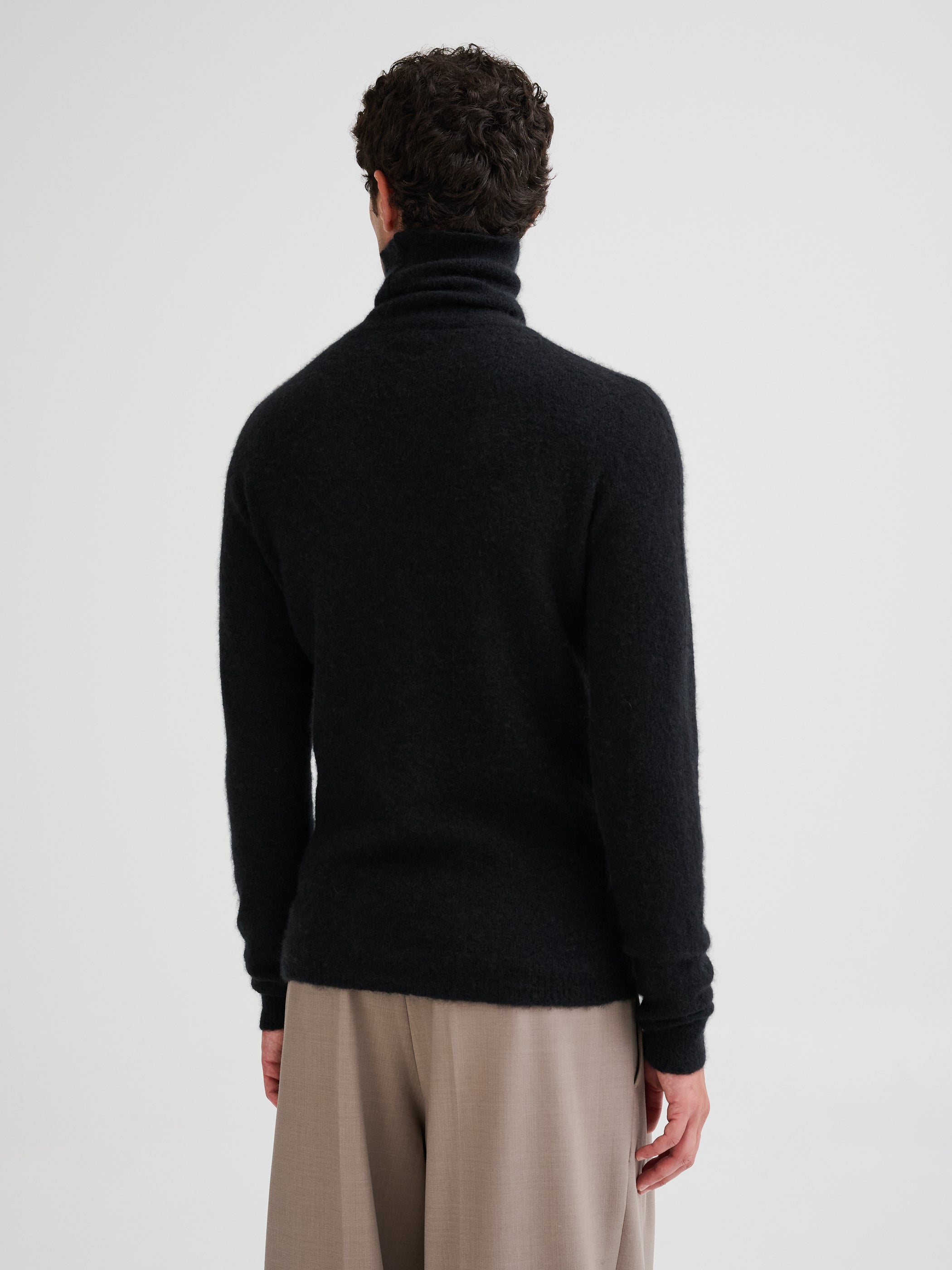 Cashmere and silk turtleneck