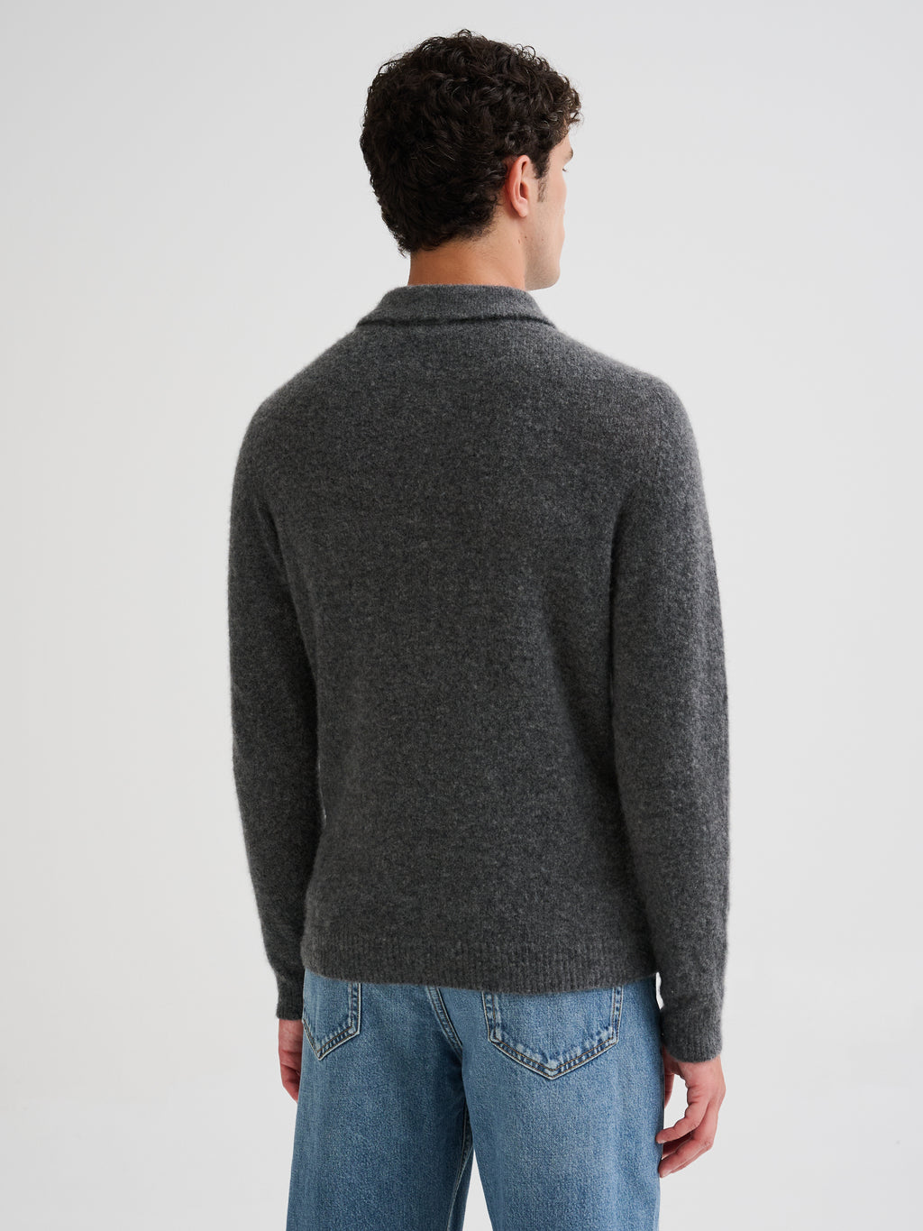 Cashmere and silk polo