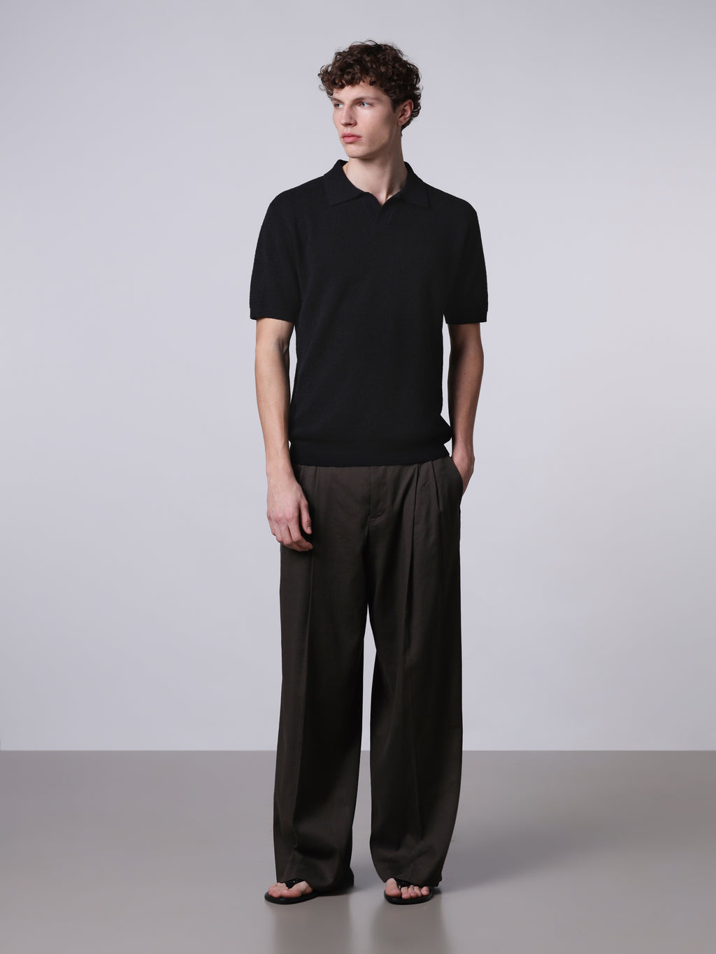 Pleated trousers