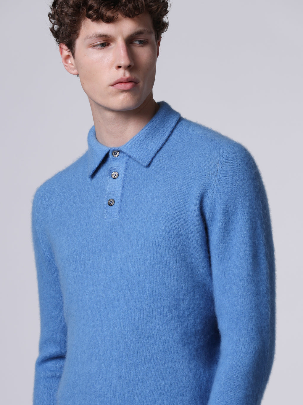 Cashmere and silk polo