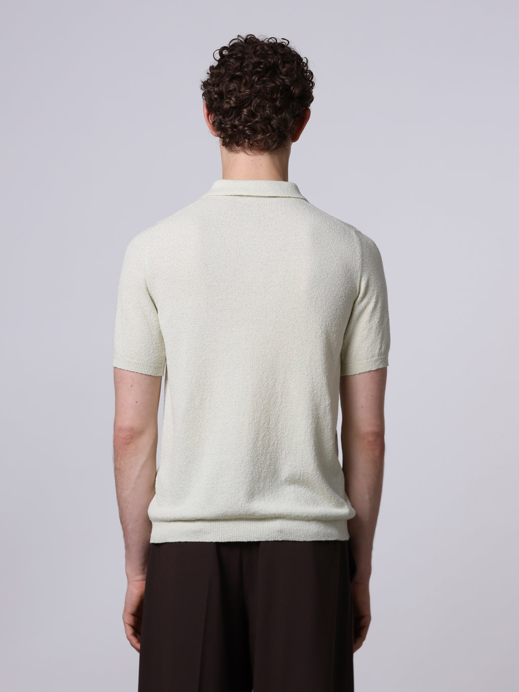 Spongy-texture t-polo