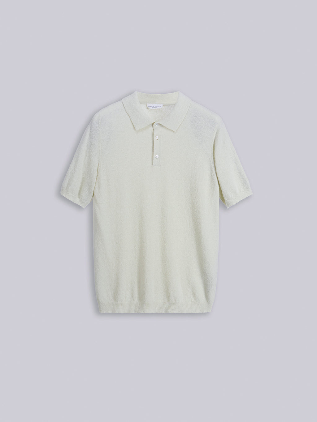 Spongy-texture t-polo
