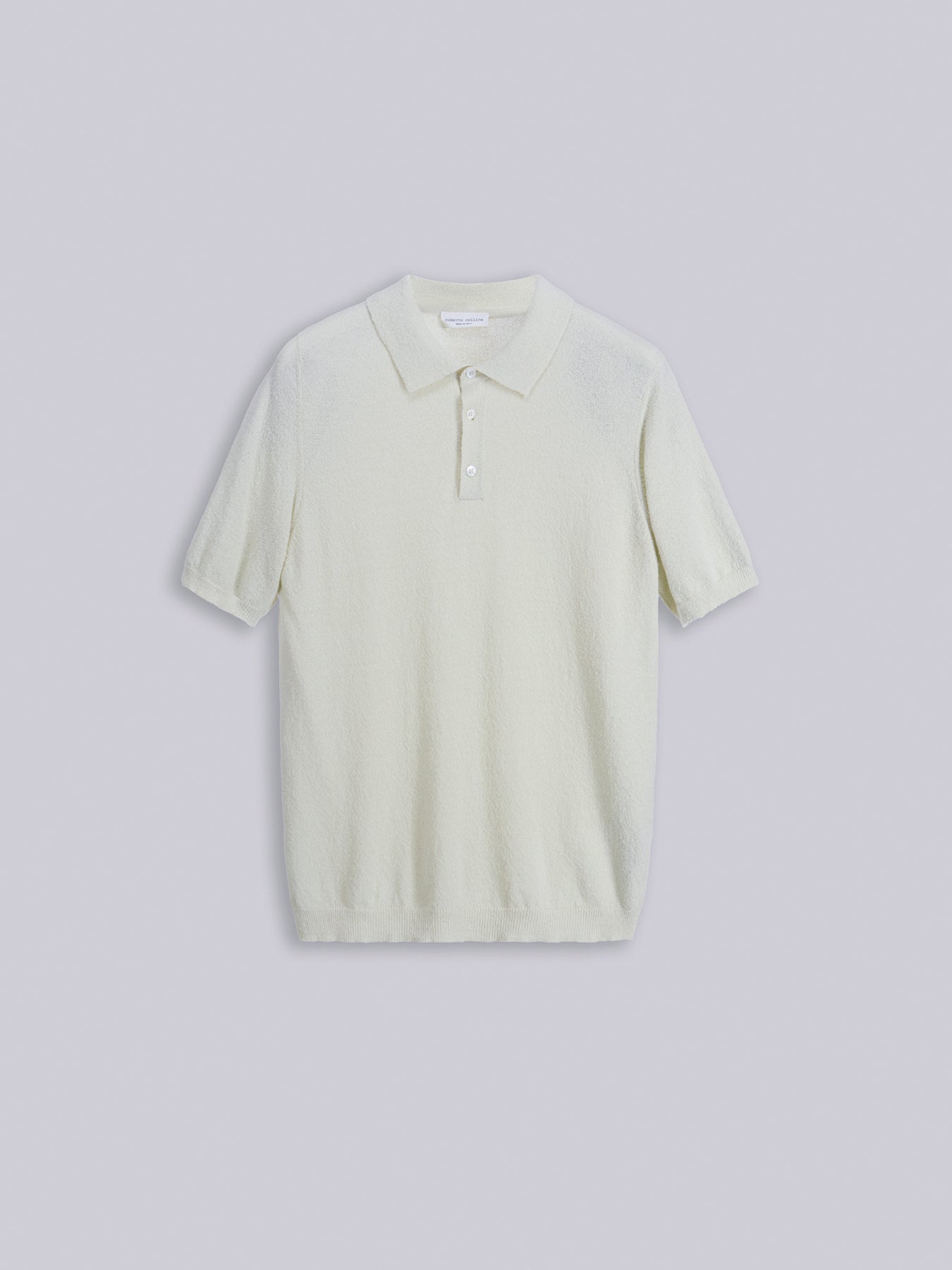 Spongy-texture t-polo