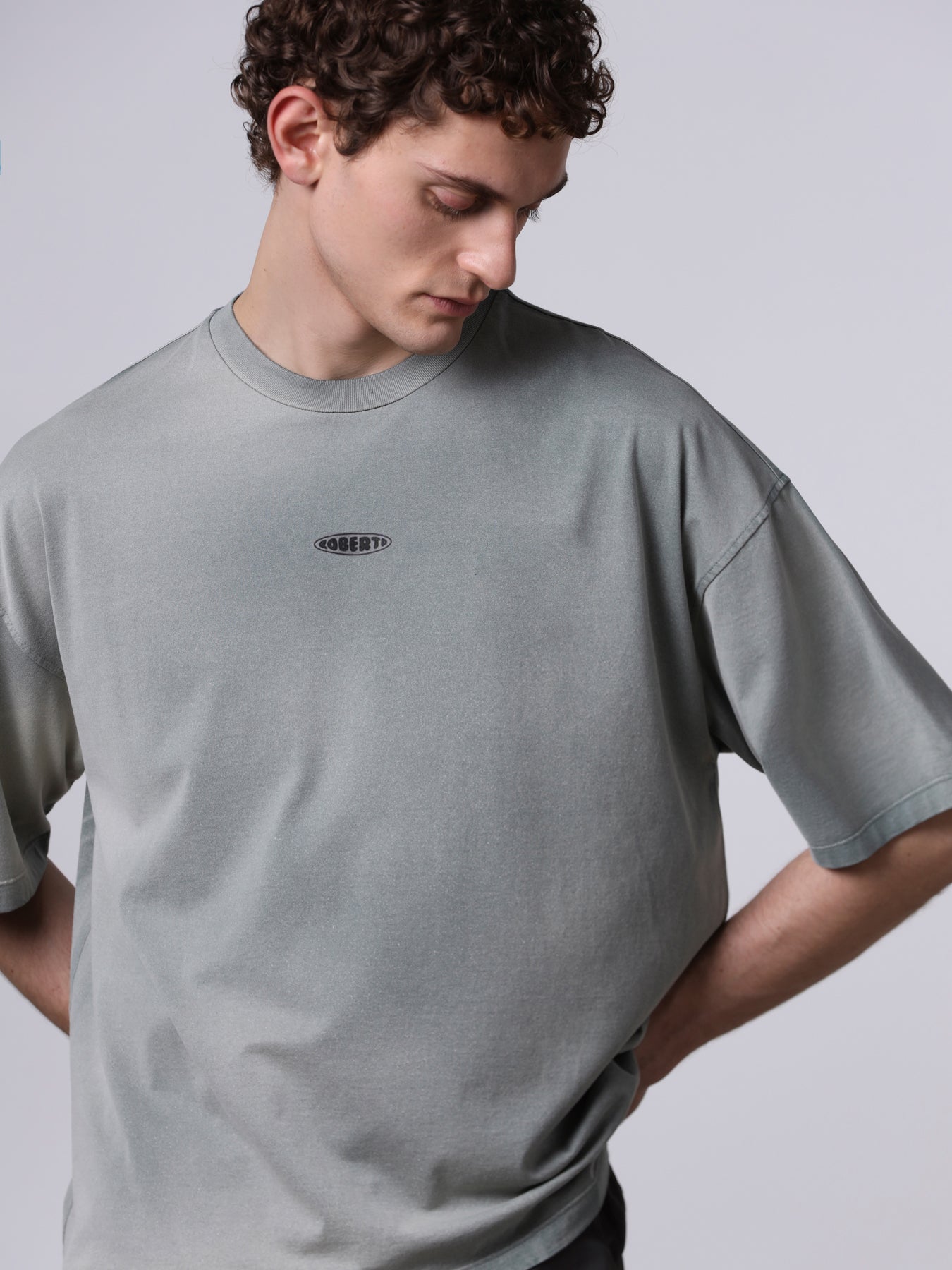 Hand treated t-shirt