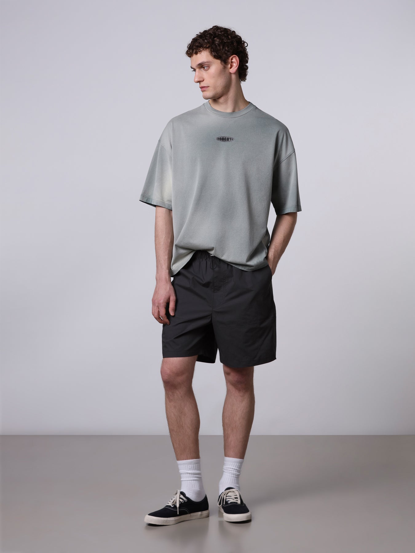 Hand treated t-shirt