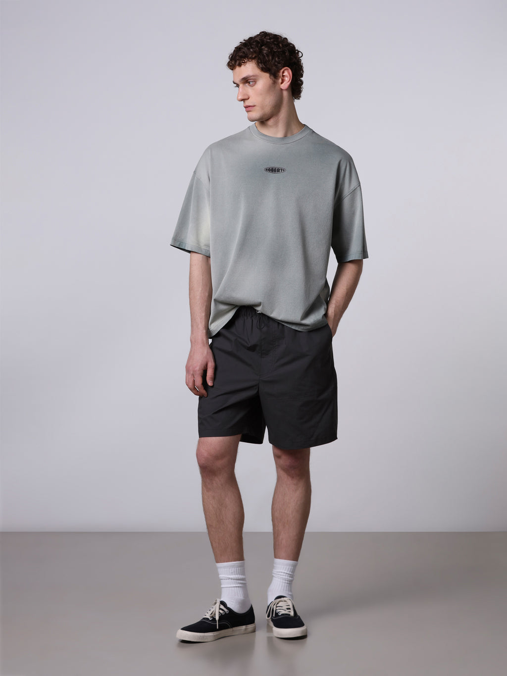 Hand treated t-shirt