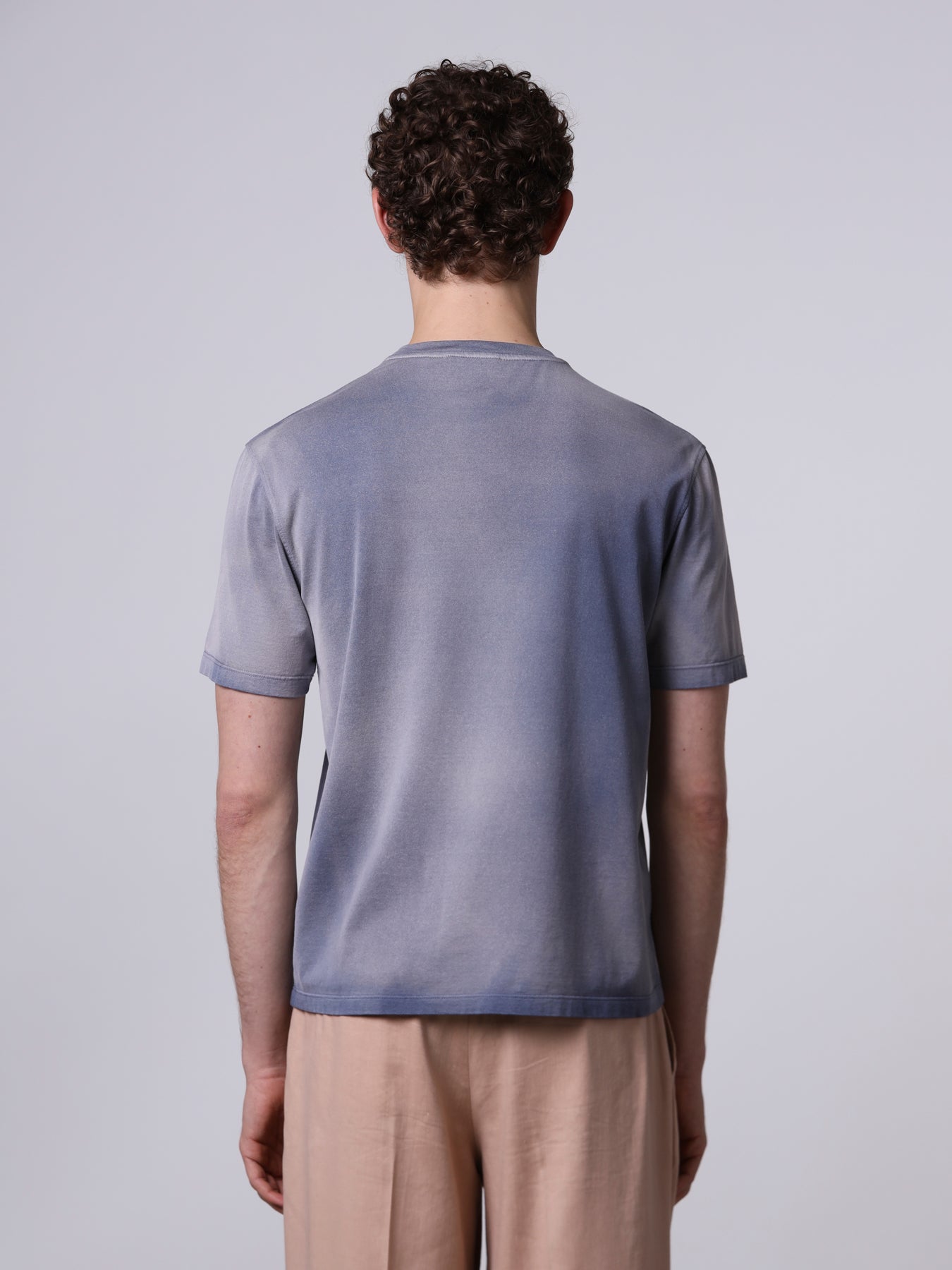 Hand treated t-shirt