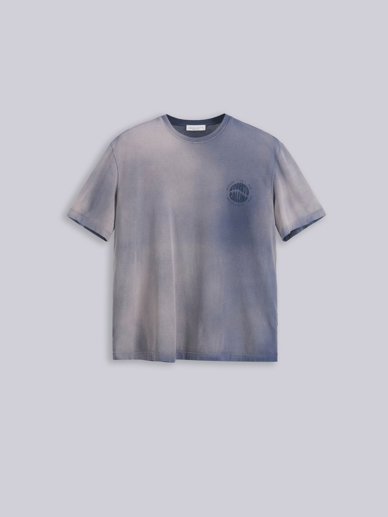 Hand treated t-shirt