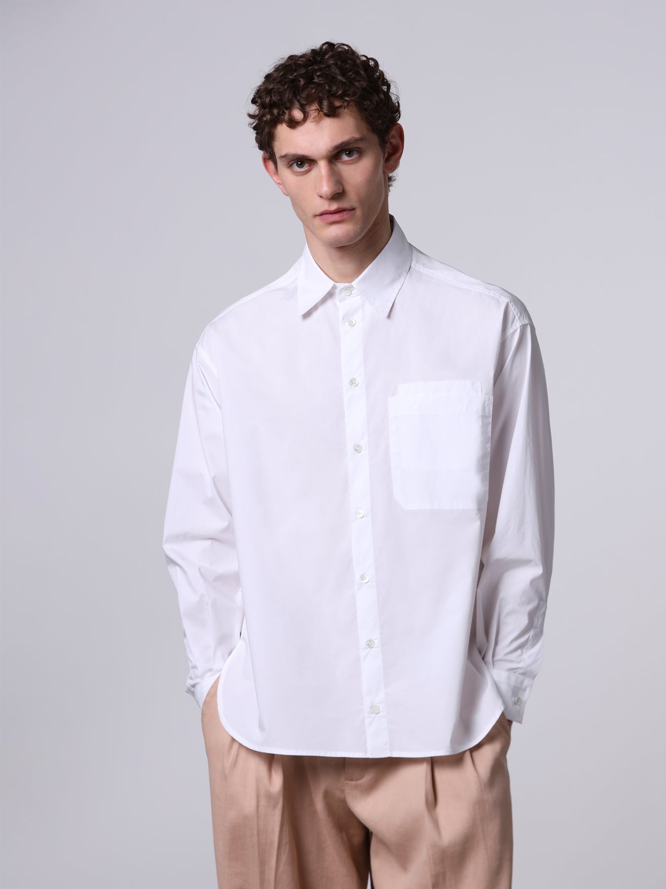 Oversized shirt with pocket