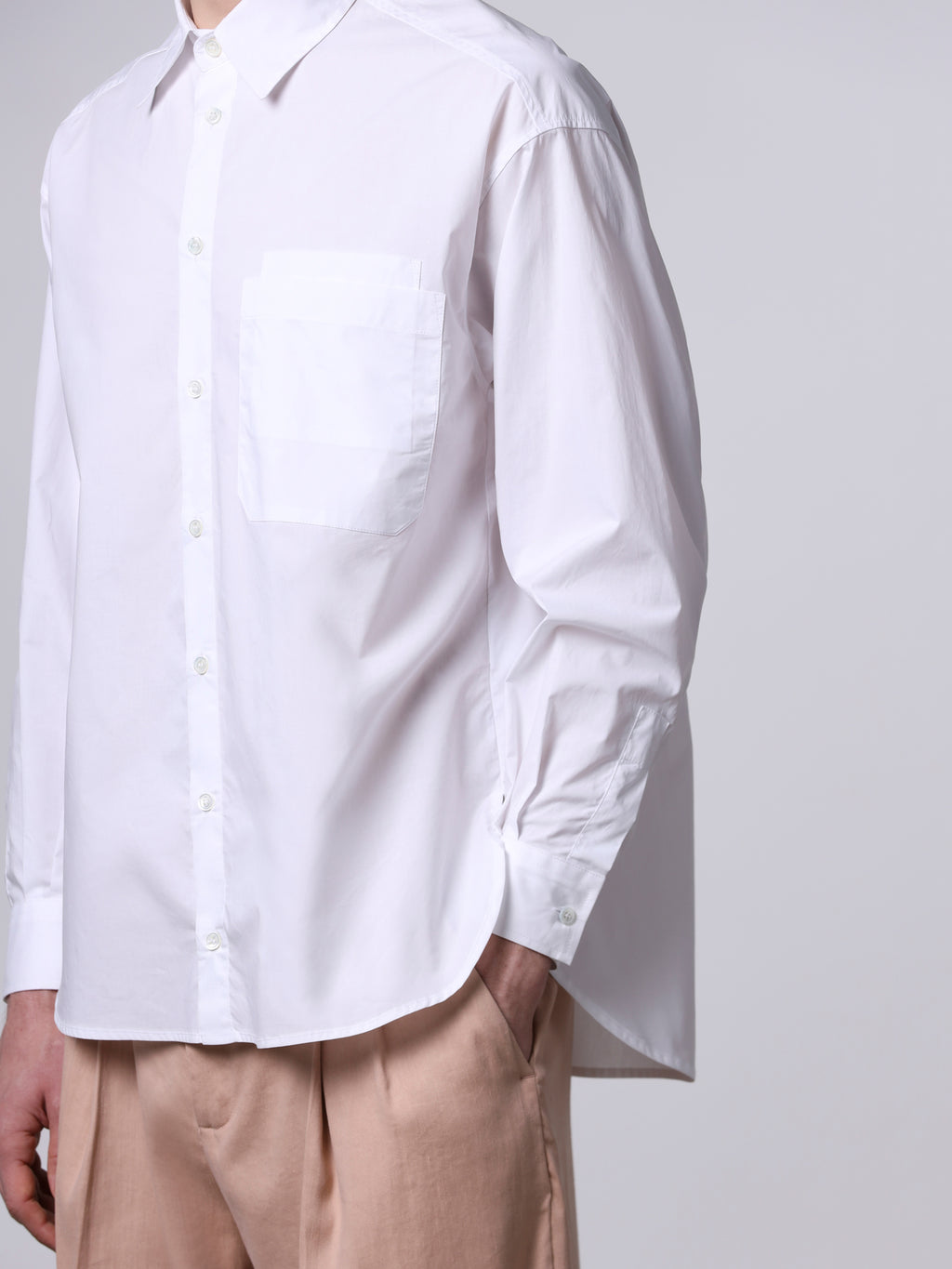 Oversized shirt with pocket