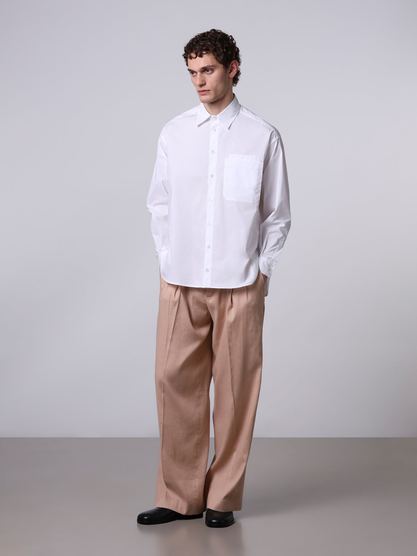 Oversized shirt with pocket